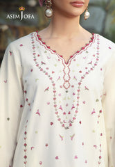 Aira By Asim Jofa Unstitched 3 Piece Emb Cambric Summer Suit-AJMUB-10