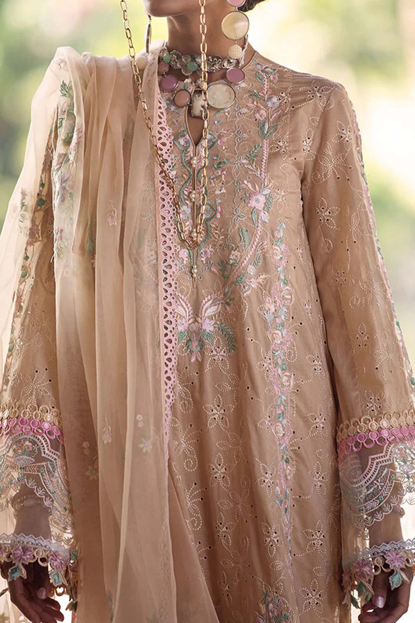 Zoha by Ansab Jahangir Unstitched 3 Piece Luxury Lawn Collection'2023-AJLL-23-06