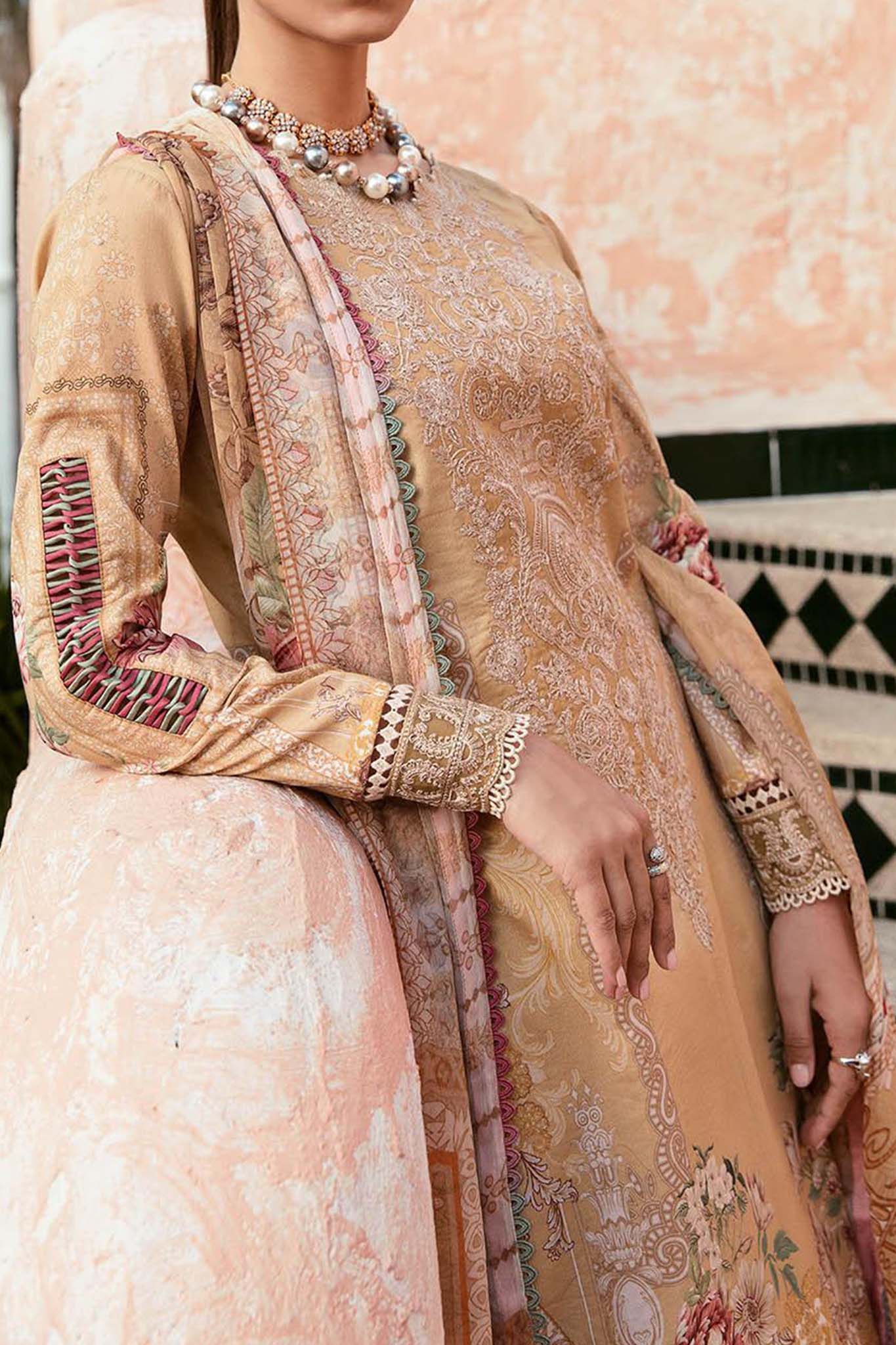 Gulaal Unstitched 3 Piece Embroidered Lawn Vol-01 Collection'2023-08-Ruhab