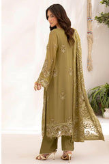 Dastan by Ramsha Unstitched 3 Piece Formals Vol-05 Suit-T-508-Mehndi