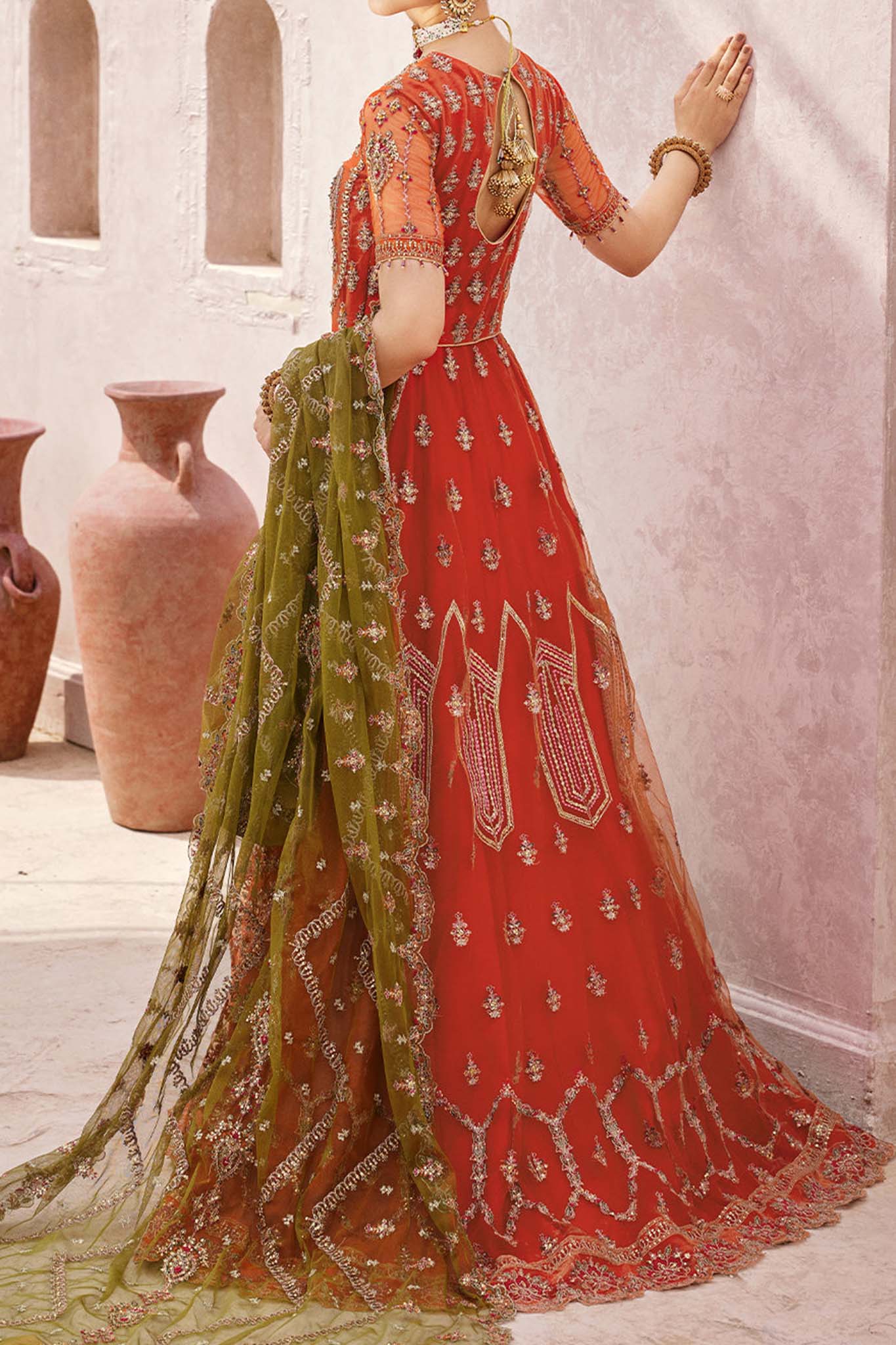 Mirha by Emaan Adeel Unstitched 3 Piece Wedding Collection'2023-MH-208