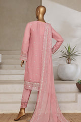 Aura By Sada E Noor Stitched 3 Piece Luxury Chiffon Vol-01 Collection'2025-Aura-04-Pink