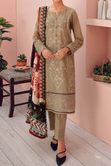 Iris by Jazmin Unstitched 3 Piece Lawn Collection'2021-06-Camel Beige