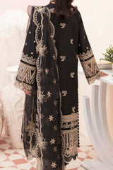 Afrozeh Unstitched 3 Piece Festive Chikankari Lawn Collection'2023-07-Noir