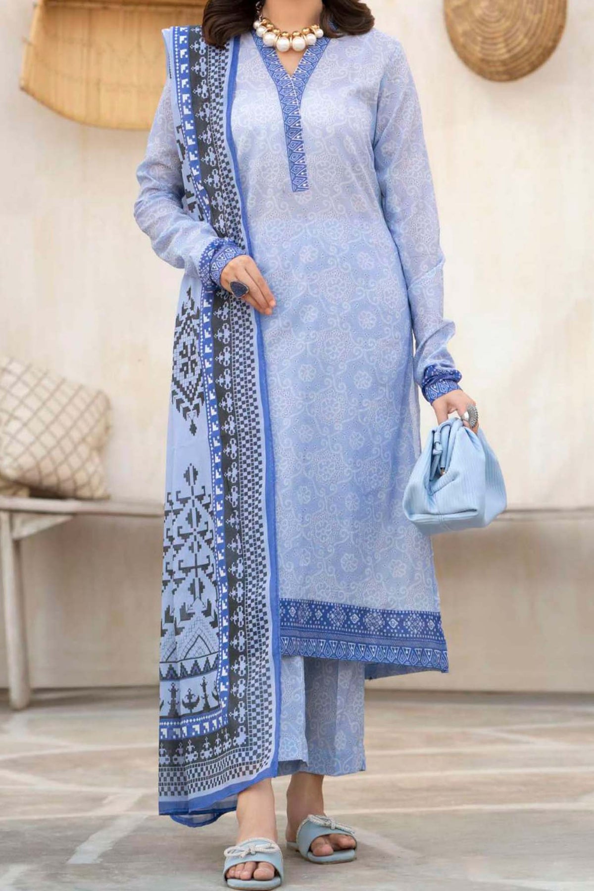 Rang by Motifz Unstitched 3 Piece Printed Lawn Collection'2023-R-4142-A