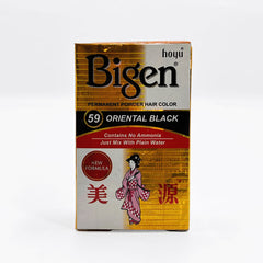 Bigen Permanent Powder Hair Color–Oriental-Black (Pack of 6)