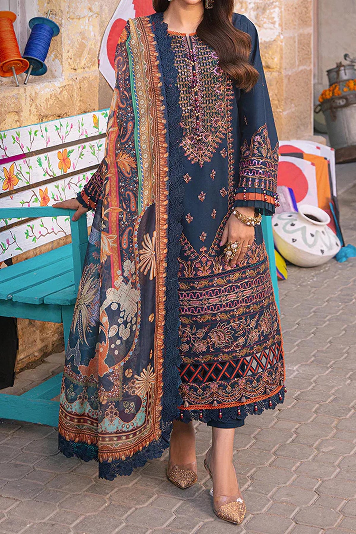 Aira Prints by Asim Jofa Unstitched 3 Piece Summer Collection'2024-AJAR-36