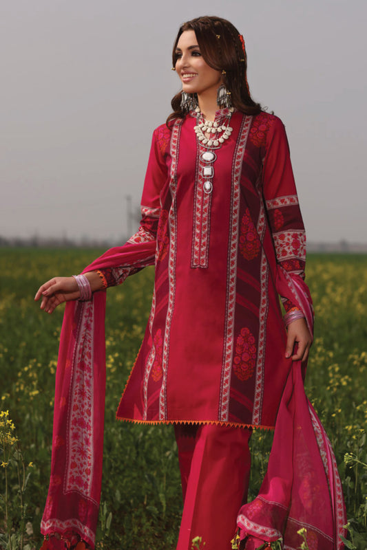 Signature Prints By Charizma Unstitched 3 Piece Spring Summer Lawn Vol-01 Collection'2024-SP-03