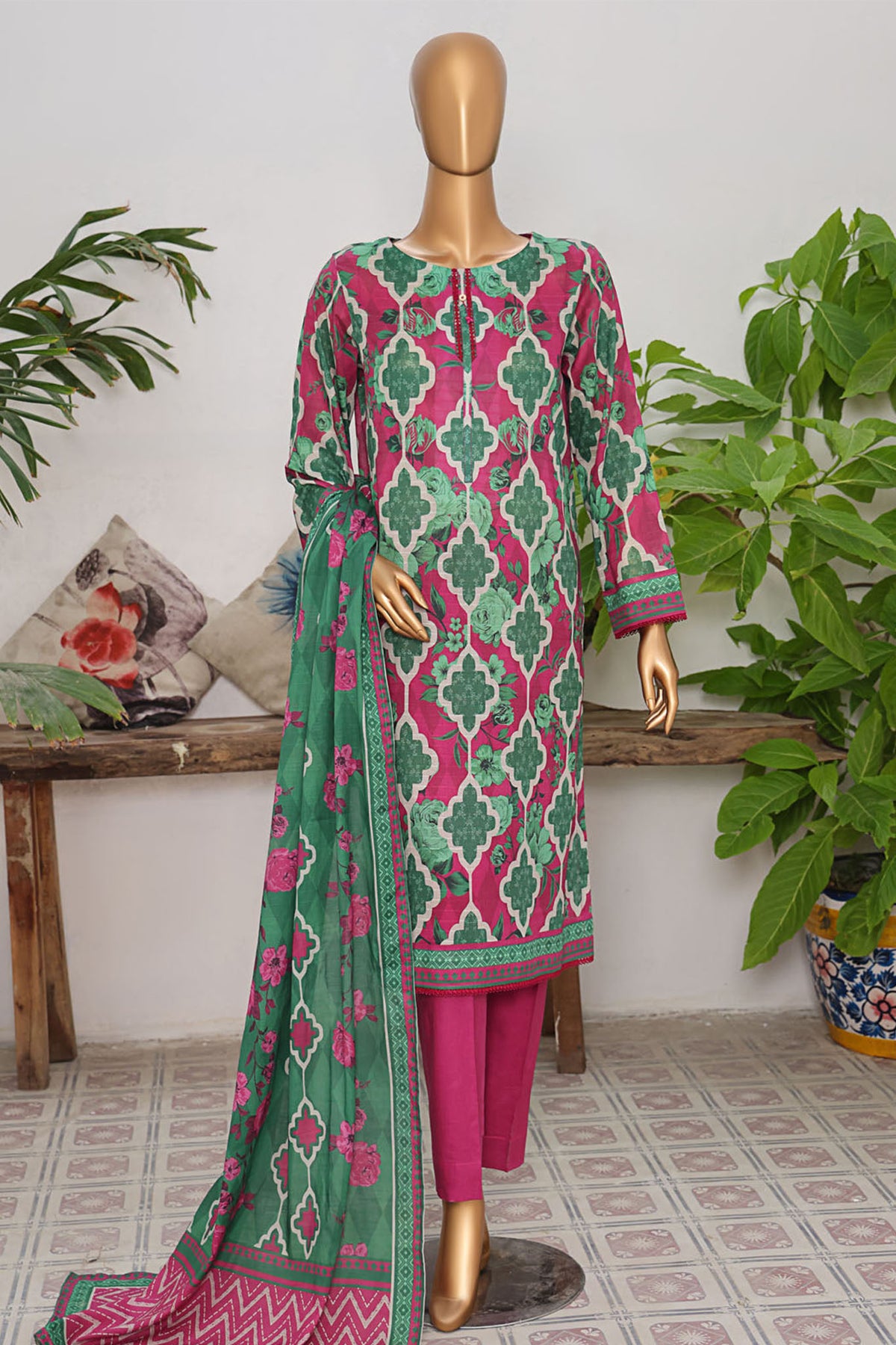 Vital Prints By HZ Unstitched 3 Piece Digital Printed Lawn Collection'2025-VPS-09-UNS