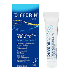 Differin Gel Adapalene Gel 0.1% Acne Treatment (15G)