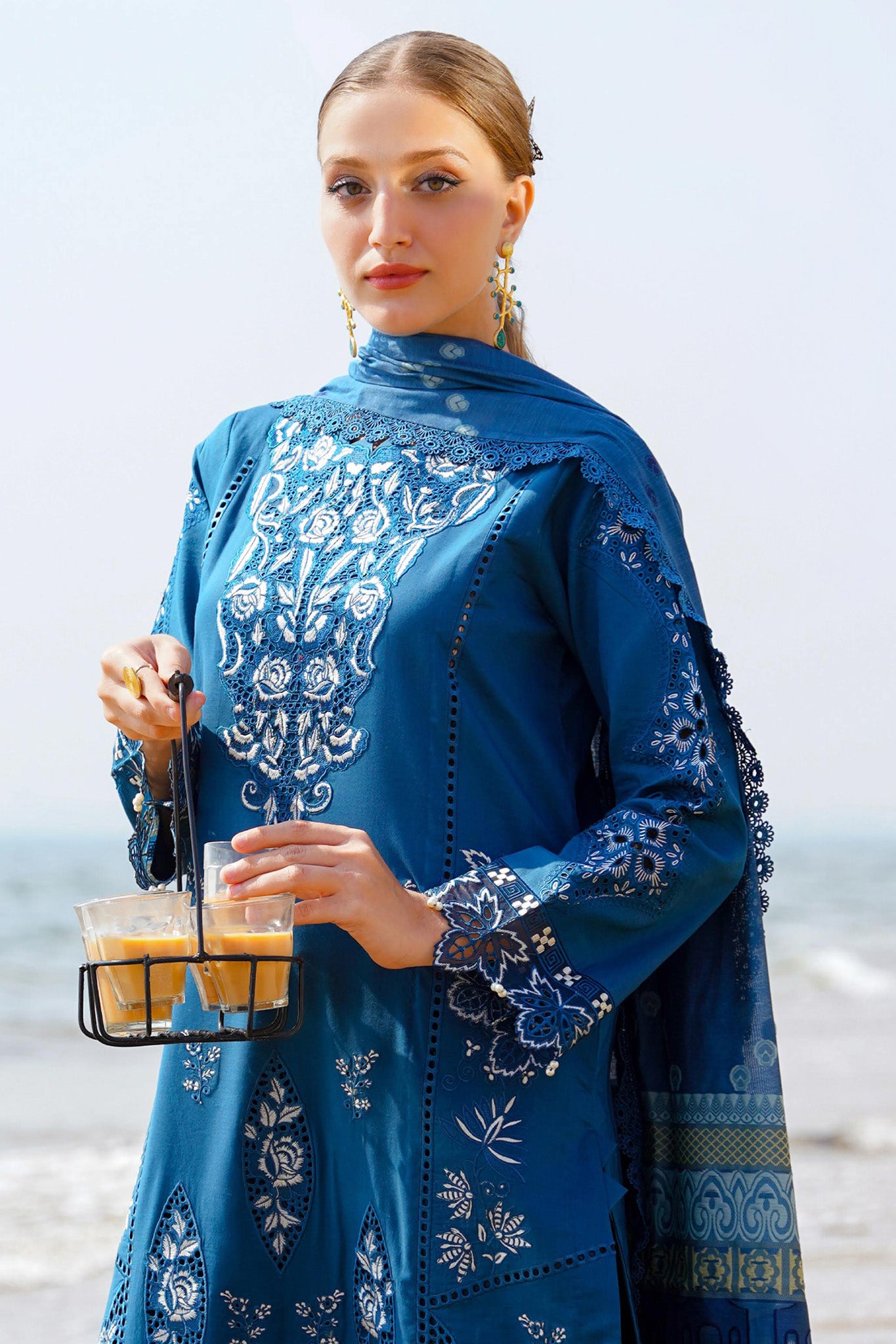 Saagar by Aabyaan Unstitched 3 Piece Luxury Festive Lawn Collection'2024-AF-12