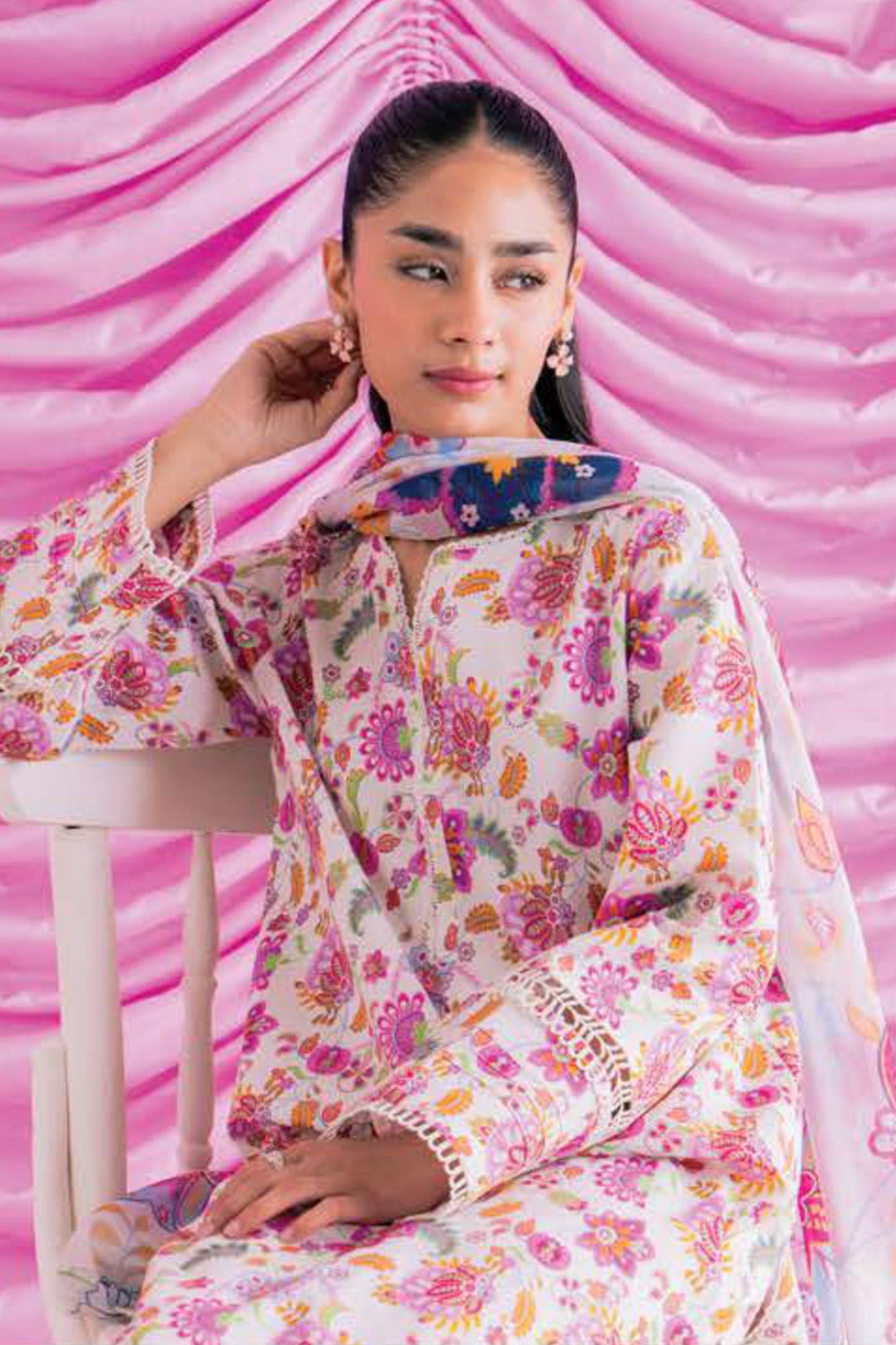 Rinesa by Ayzel Unstitched 3 Piece Lawn Vol-03 Collection'2024-AZL-14-Nina