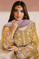 Minhal By Ramsha Unstitched 3 Piece Luxury Organza Vol-13 Collection'2025-M-1310