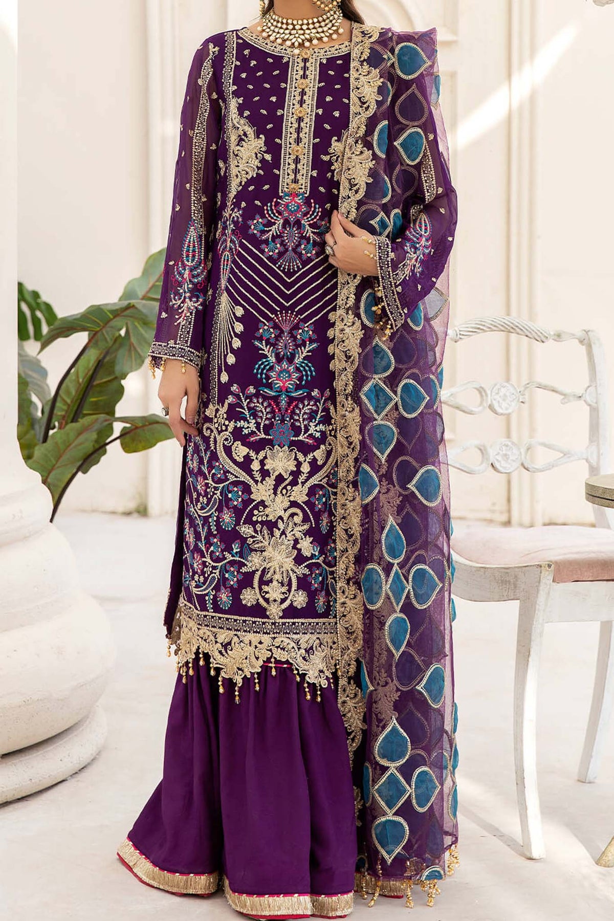 Naqsh Majestic by Imrozia Unstitched 3 Piece Formals Collection'2023-M-60-Zara