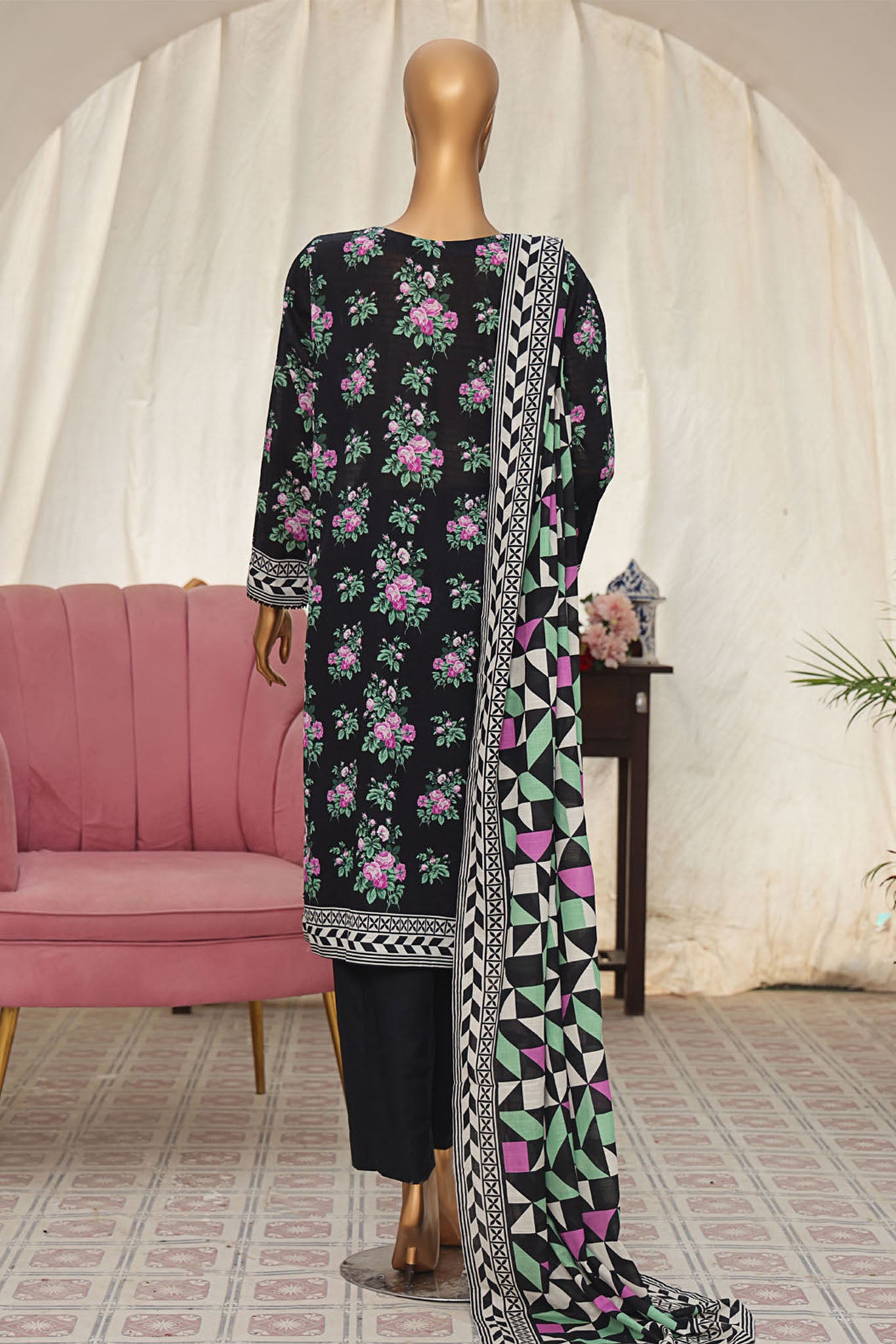 Vital Prints By HZ Unstitched 3 Piece Digital Printed Lawn Collection'2025-VPS-08-UNS