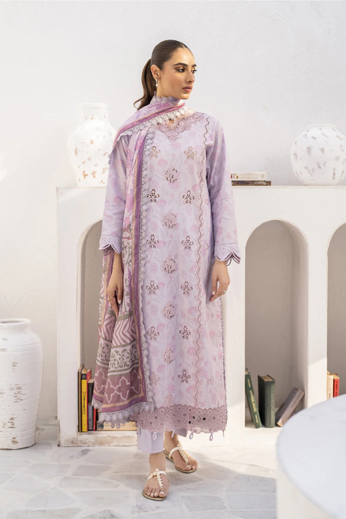 Shezlin By Aabyaan Unstitched 3 Piece Chikankari Ramadan Edit Collection'2024-AR-14-Zehrish