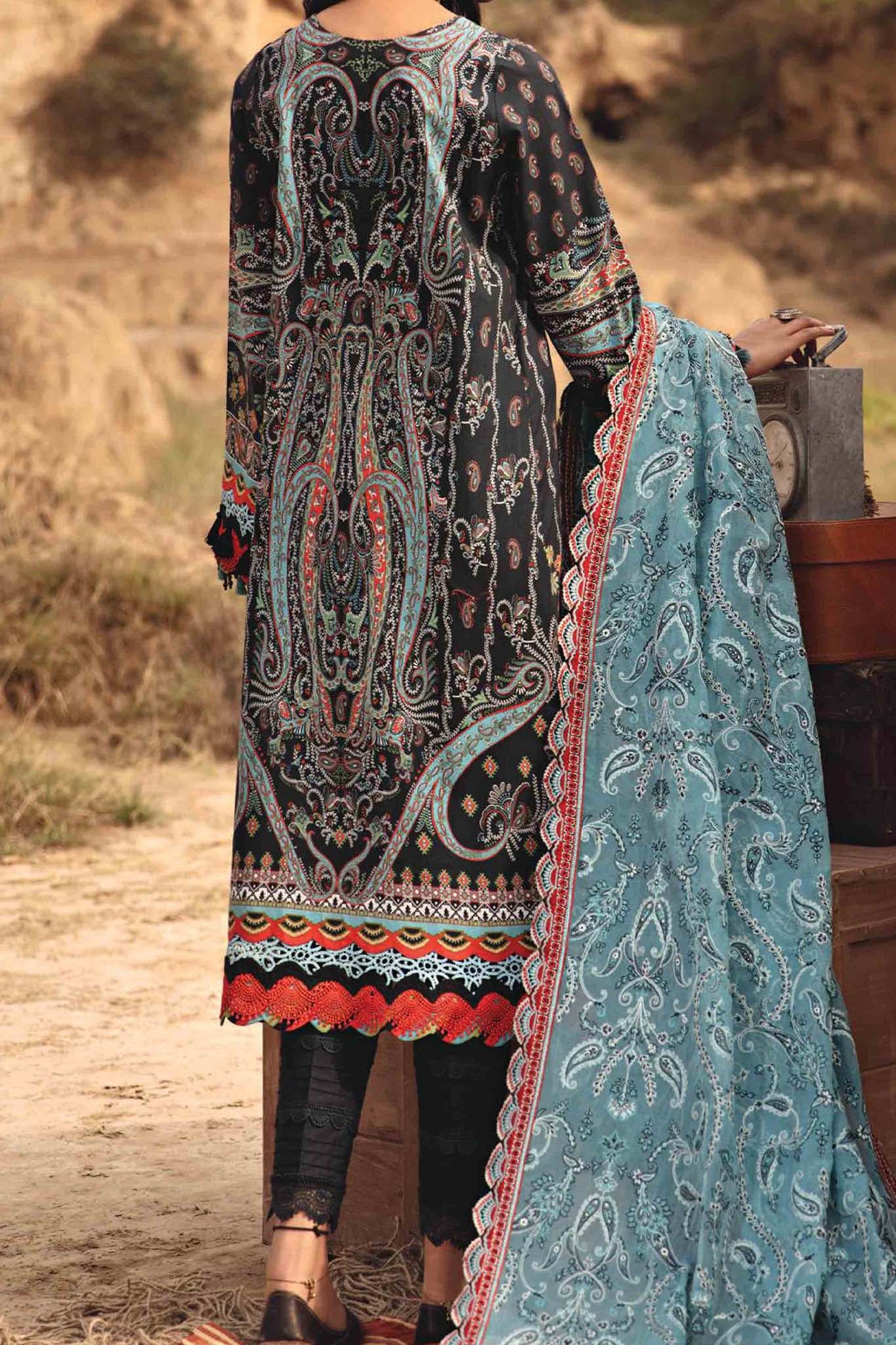 Karvaan by Jazmin Unstitched Embroidered 3 Piece Luxury Lawn Collection'2021-11-Dasht