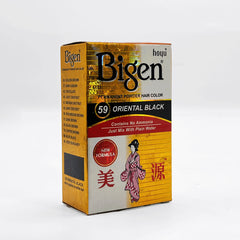 Bigen Permanent Powder Hair Color–Oriental-Black (Pack of 6)