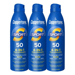 Coppertone Sport Spf 50 Sunscreen Spray, Broad Spectrum Water Resistant,