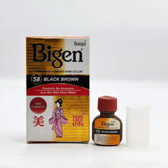 Bigen Permanent Powder Hair Color–Black-Brown (Pack of 6)