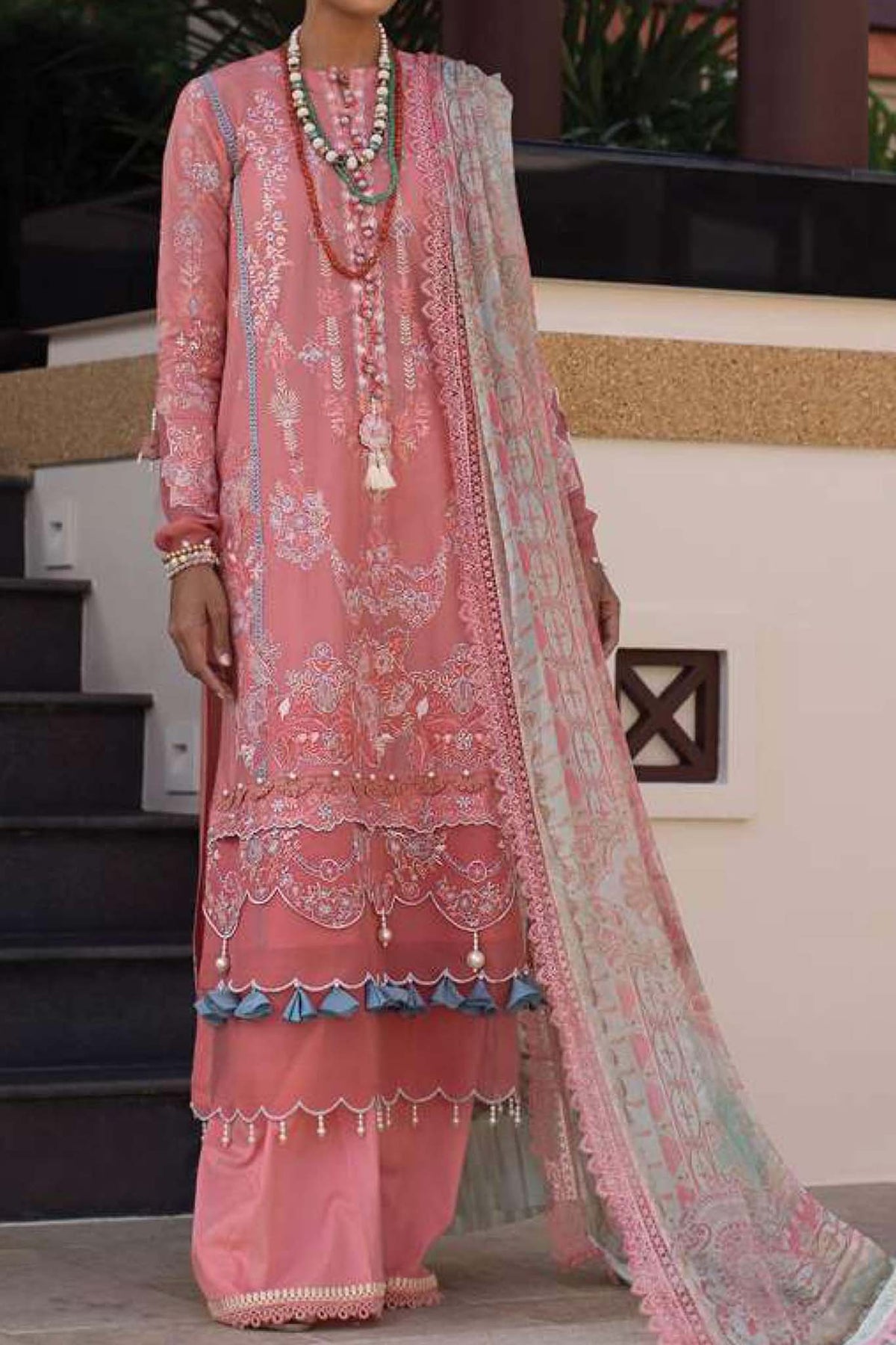 Zoha by Ansab Jahangir Unstitched 3 Piece Luxury Lawn Collection'2023-AJLL-23-07