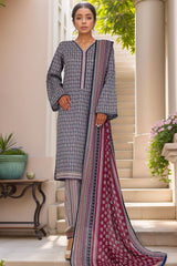 Bin Saeed Stitched 3 Piece Printed Cotton Vol-01 Collection'2025-WC-2367-Blue