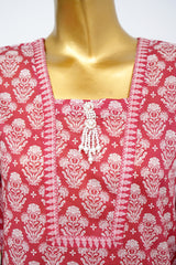 Bin Saeed Stitched 3 Piece Exclusive Printed Lawn Vol-15 Suit-LSM-3324-PEACH