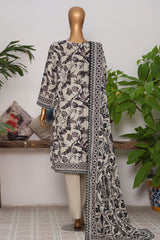 Vital Prints By HZ Unstitched 3 Piece Digital Printed Lawn Collection'2025-VPS-07-UNS