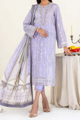 Zarif Unstitched 3 Piece Embroidered Eid Lawn Collection'2023-ZEL-06