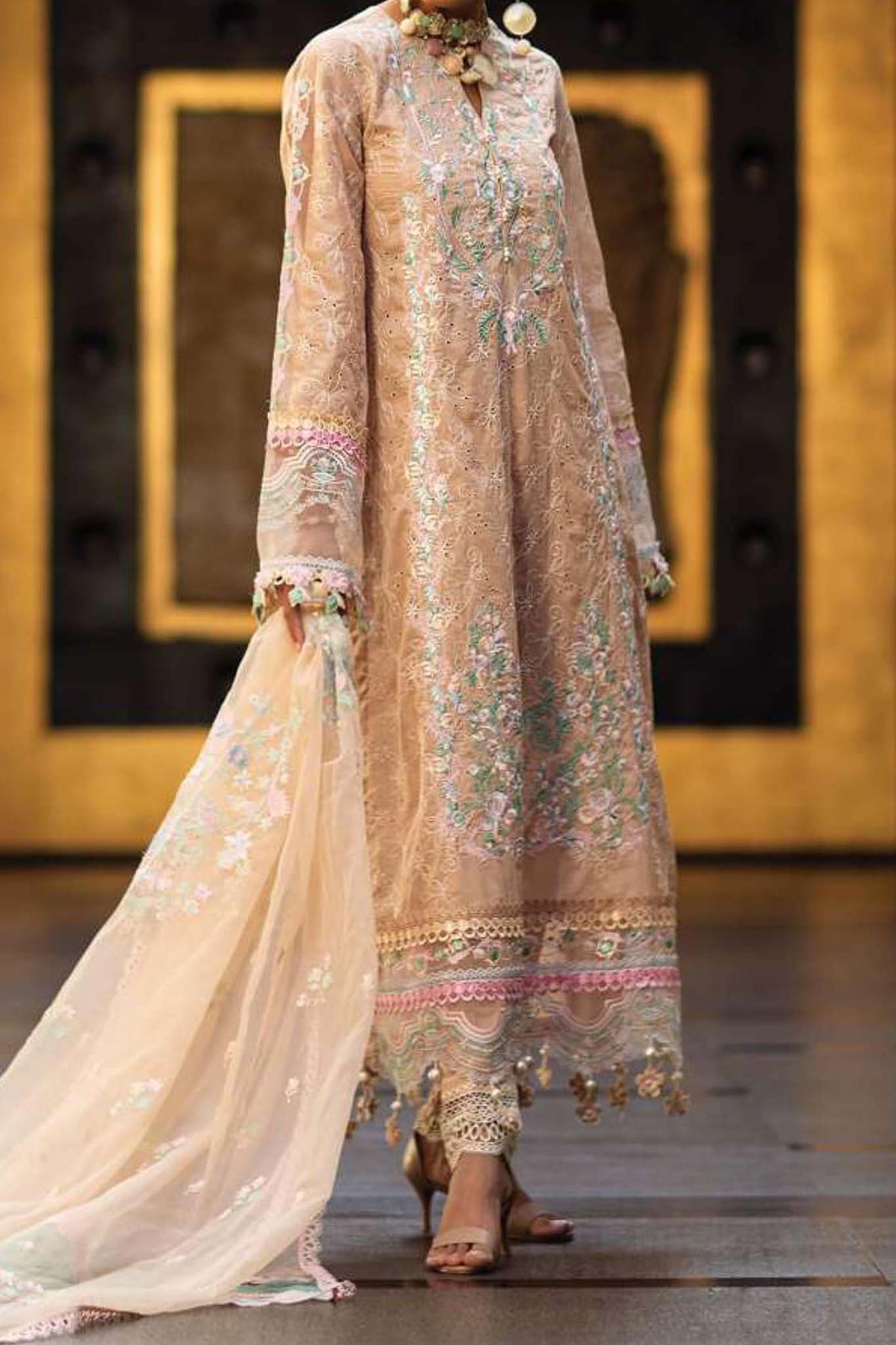 Zoha by Ansab Jahangir Unstitched 3 Piece Luxury Lawn Collection'2023-AJLL-23-06