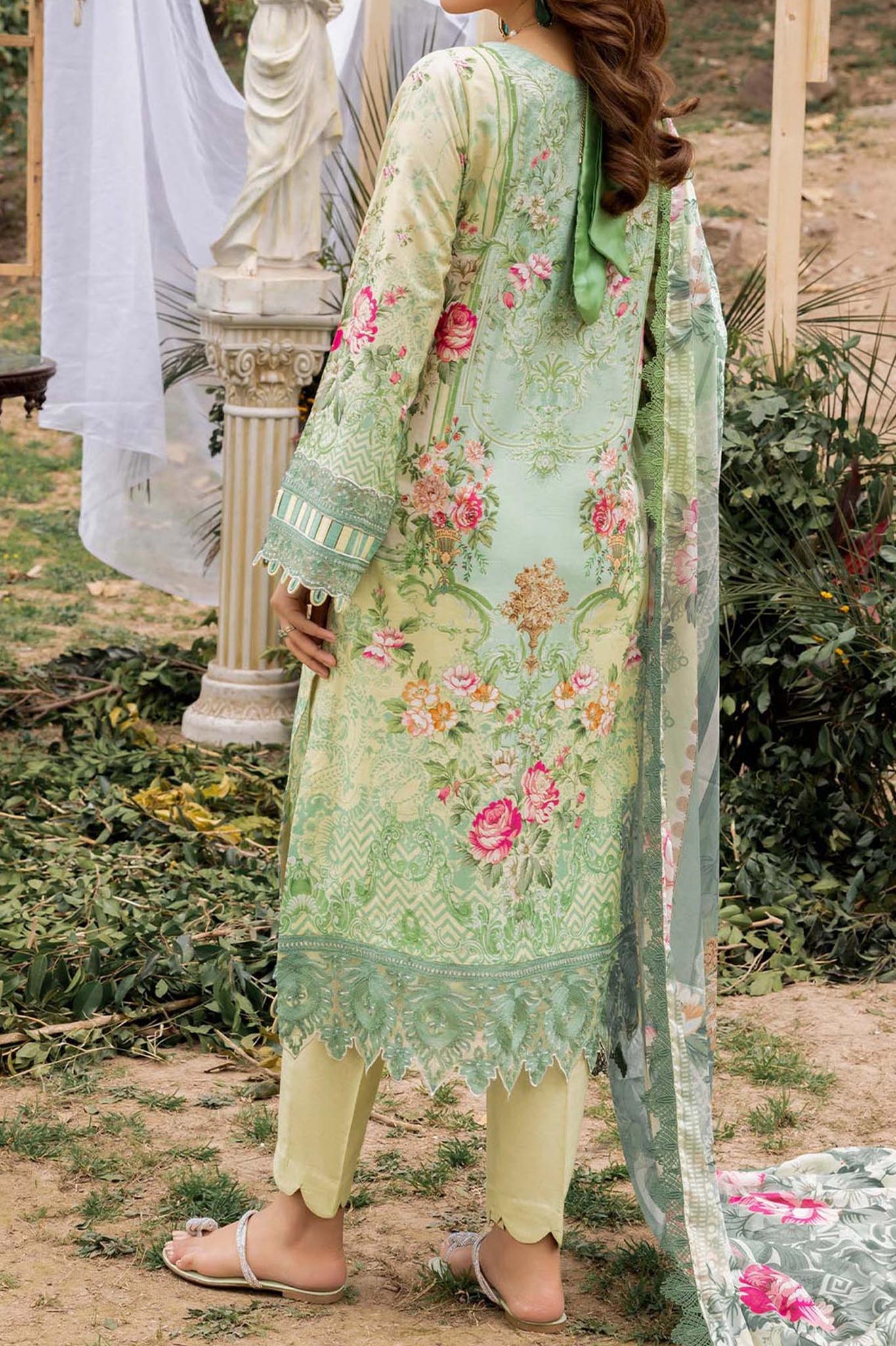 Adan's Print By Nafia Atta Unstitched 3 Piece Digital Printed Lawn Collection'2024-D-02