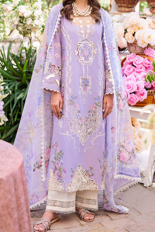 Manara by Maria Asif Baig Unstitched 3 Piece Luxury Lawn Collection'2023-ML-03-Nera