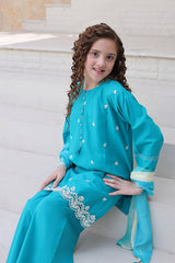 Maya By Shanzey Stitched 3 Piece Emb Cambric Suit-SHK-7205