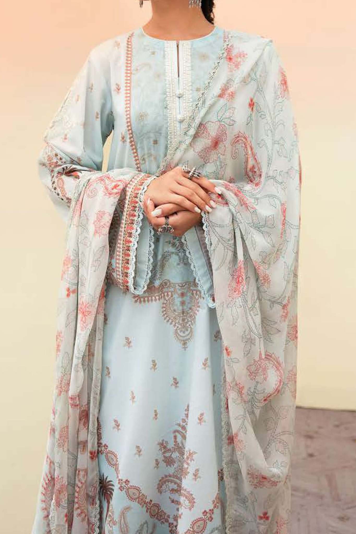 Cross Stitch Eid Lawn Vol-02 Unstitched 3 Piece Premium Collection'2023-CSP-322