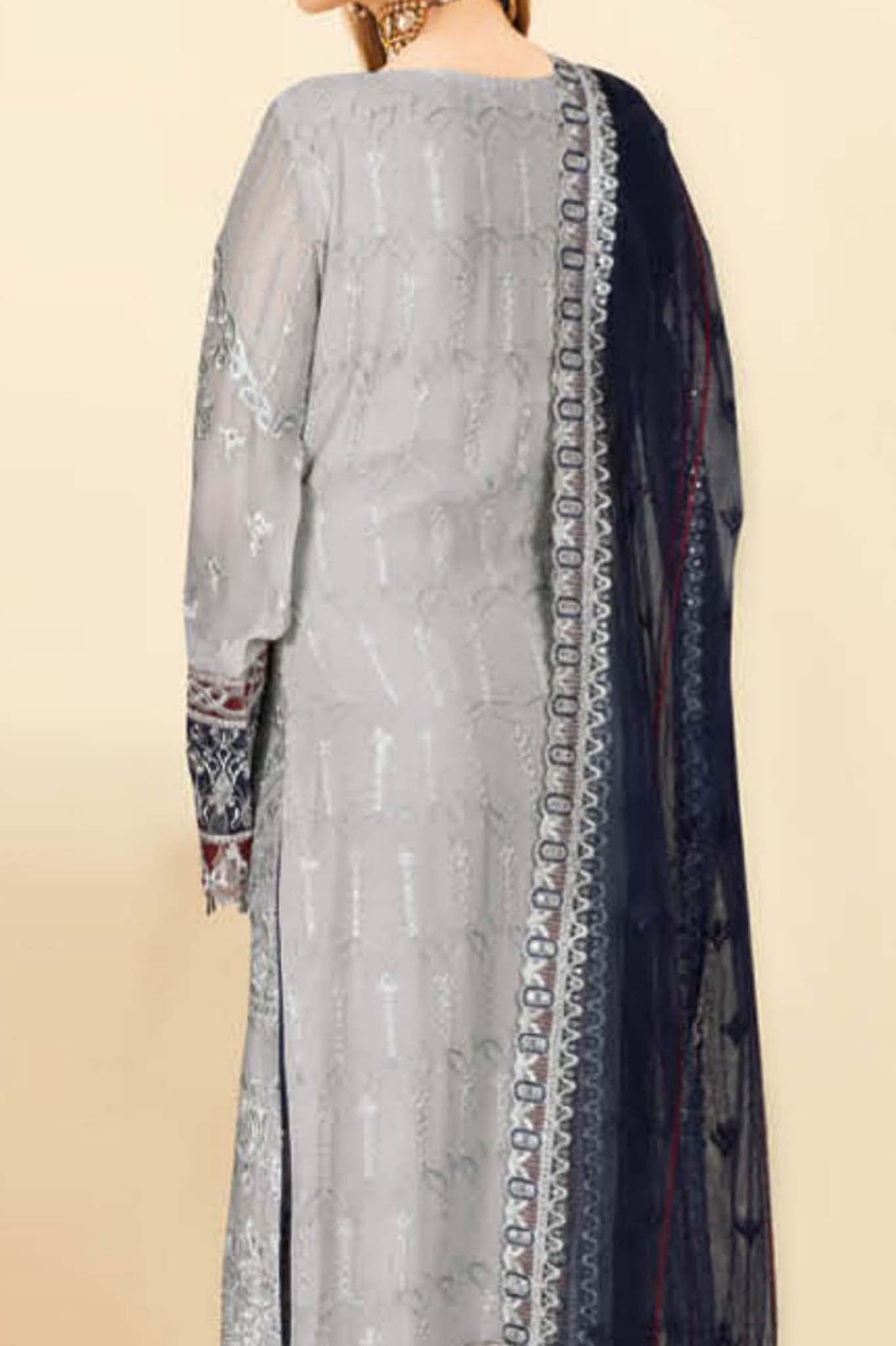 Kashish by Ramsha Unstitched 3 Piece Weightless Chiffon Vol-01 Collection'2023-k-102
