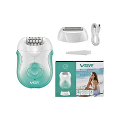 VGR-V-727 2 in 1 Electric Facial and Body Hair Remover for Women
