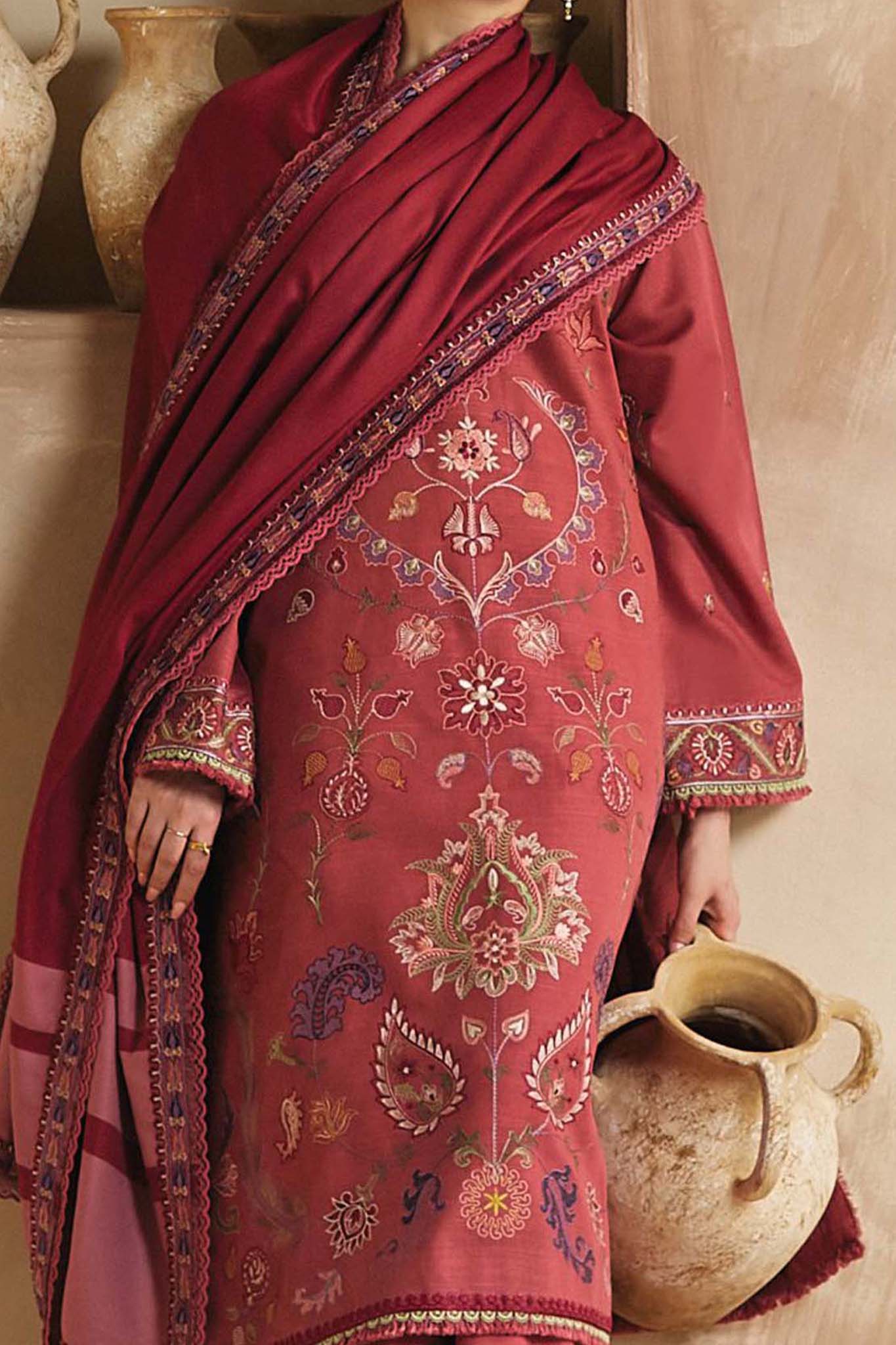 Coco by Zara Shahjahan Unstitched 3 Piece Winter Collection'2023-ZW-06-A