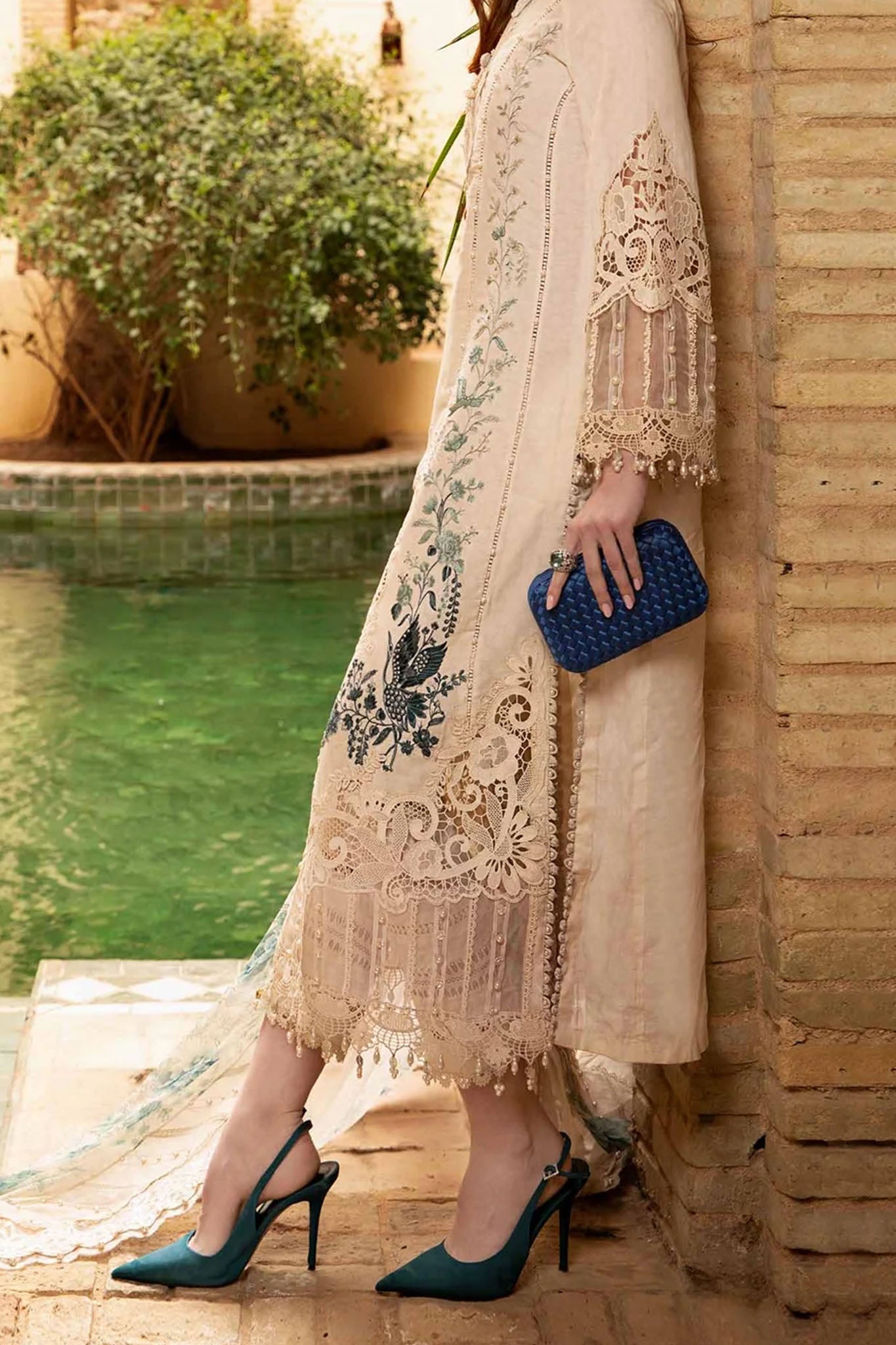 Voyage A Luxe by Maria B Unstitched 3 Piece Luxury Lawn Collection'2024-D-2414-B