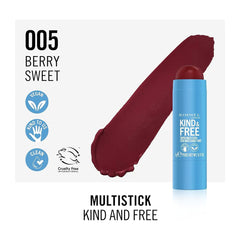 Rimmel London - KIND & FREE tinted multi stick 005-Berry Sweet