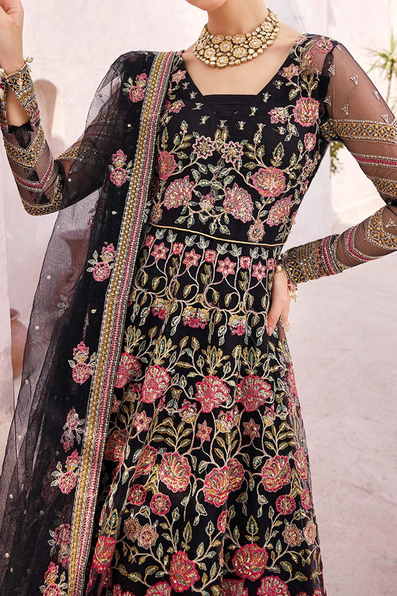 Mirha by Emaan Adeel Unstitched 3 Piece Wedding Collection'2023-MH-205