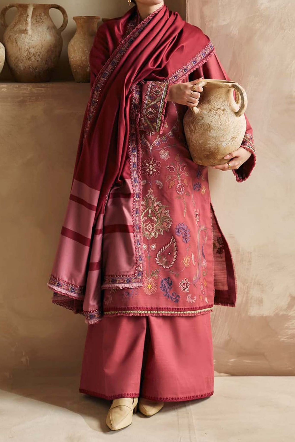Coco by Zara Shahjahan Unstitched 3 Piece Winter Collection'2023-ZW-06-A