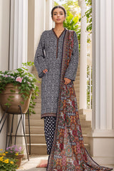 Bin Saeed Stitched 3 Piece Printed Cotton Vol-01 Collection'2025-WC-2371-Black