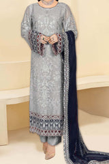 Kashish by Ramsha Unstitched 3 Piece Weightless Chiffon Vol-01 Collection'2023-k-102