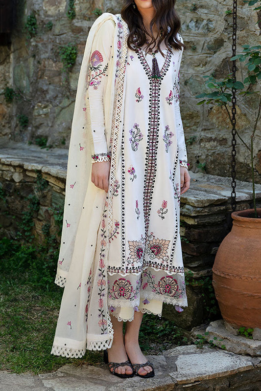 Aylin By Republic Unstitched 3 Piece Emb Lawn Summer Collection'2024-D-01-B-Muguet