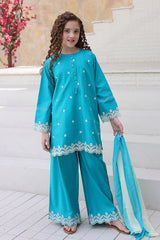 Maya By Shanzey Stitched 3 Piece Emb Cambric Suit-SHK-7205