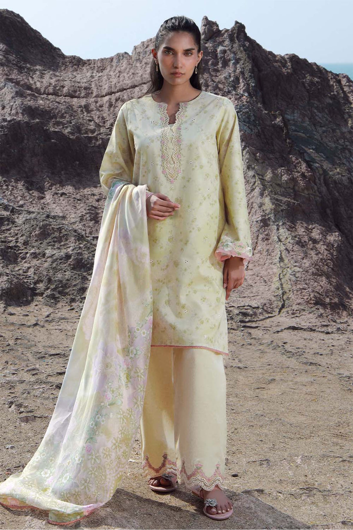 Afsanah By Seran Unstitched 3 Piece Lawn Chapter 01 Collection'2025-09-Sahar