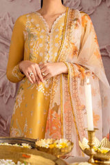 Cross Stitch Unstitched 3 Piece Premium Eid Lawn Collection'2023-16-Vigour Floret