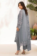 Dastan by Ramsha Unstitched 3 Piece Formals Vol-05 Suit-T-505-Grey