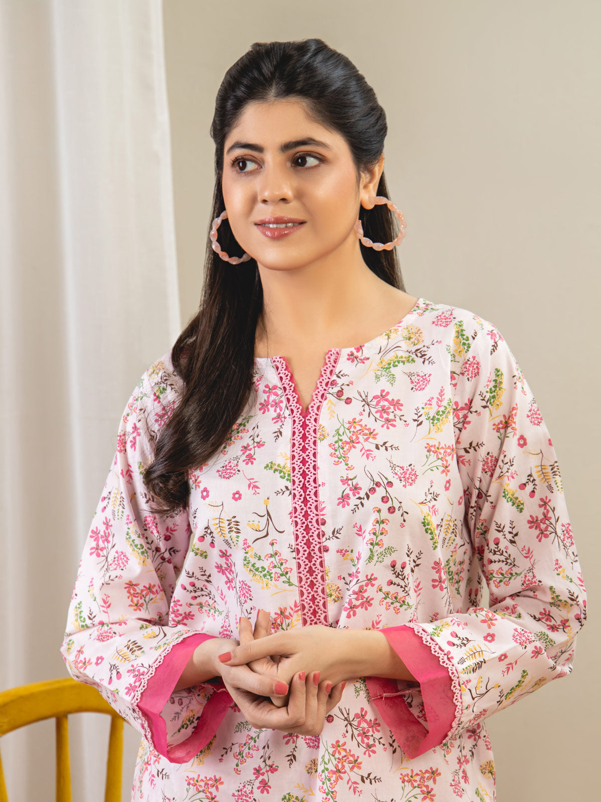 Ahlam 2 Piece Floral Printed Co-Ord Set Collection'2024