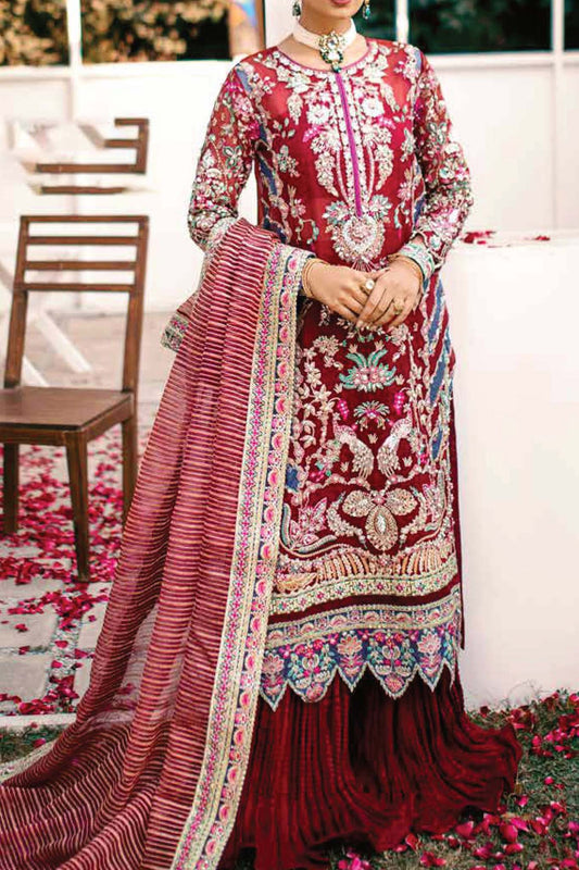 Ezra Unstitched 3 Piece Luxury Wedding Collection'2023-04-Poppy